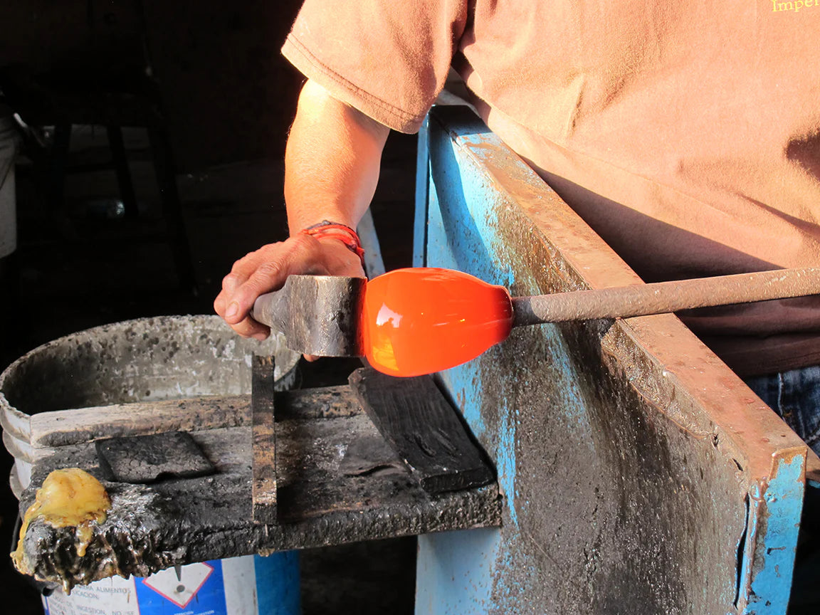 mexican blown highball glasses