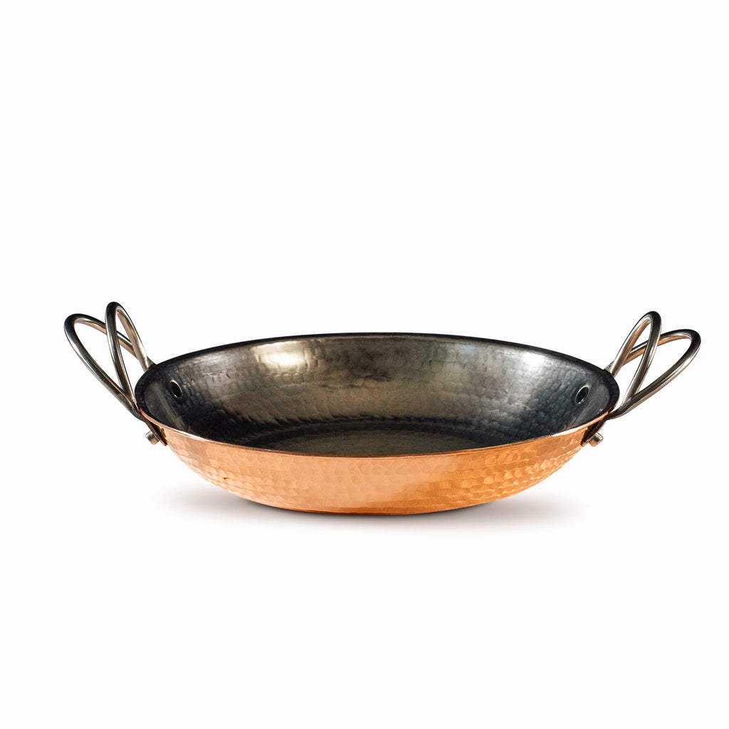 copper paella pan