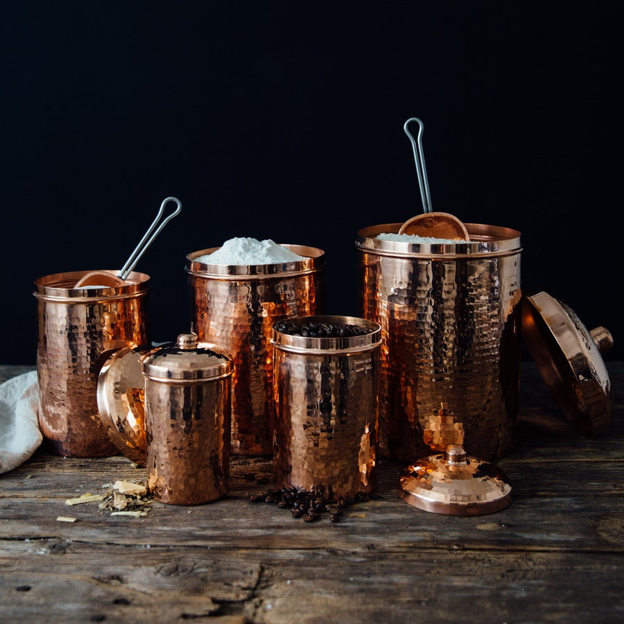 Copper Kitchen Canisters